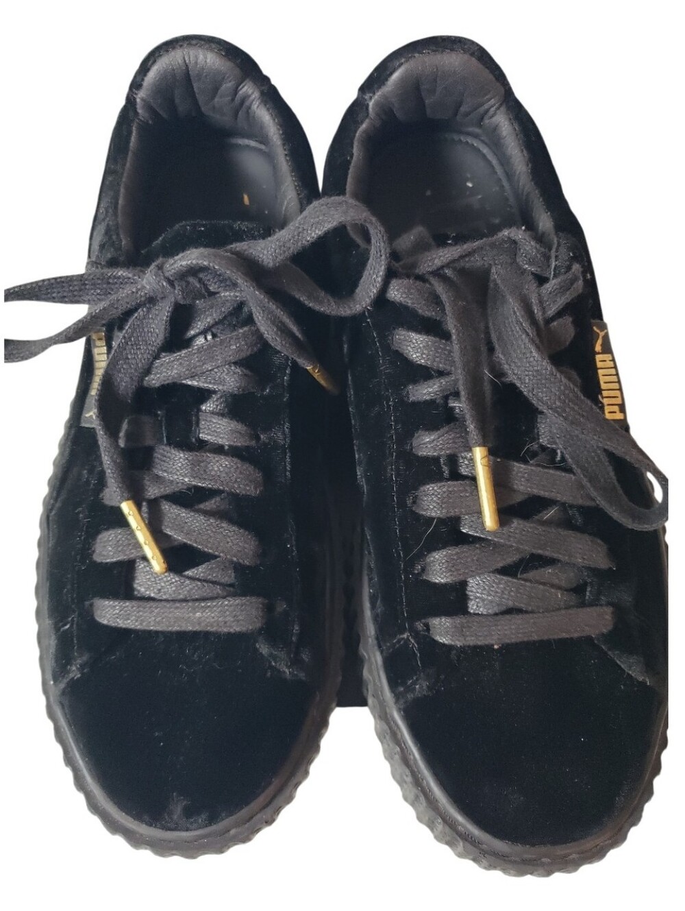 Puma X Fenty Creeper Velvet Platform 7.5 Sneaker Shoes Goth Grunge Fair Wear Fit